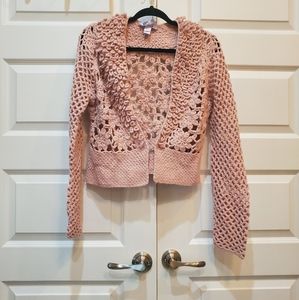 Nine & Co Knit pink cardigan